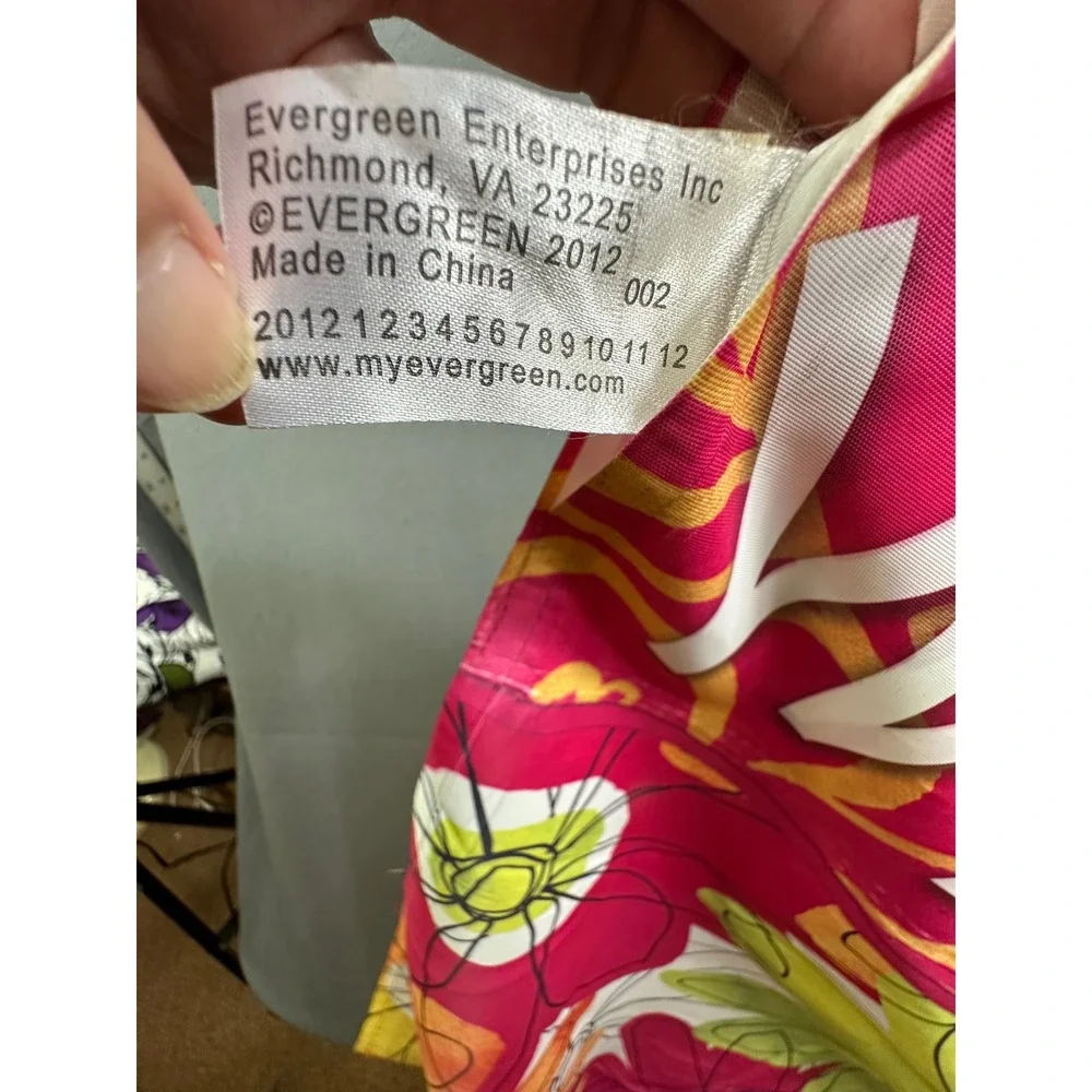 Evergreen Enterprises Floral‎ Welcome Garden Flag Large Pink Green Orange 28x40